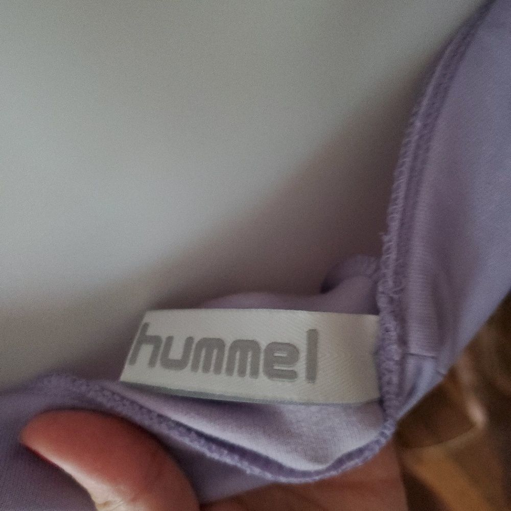 NEW Y2K HUMMEL pants Annika pastel purple‎ chevron drawstring track S - Picture 3 of 6